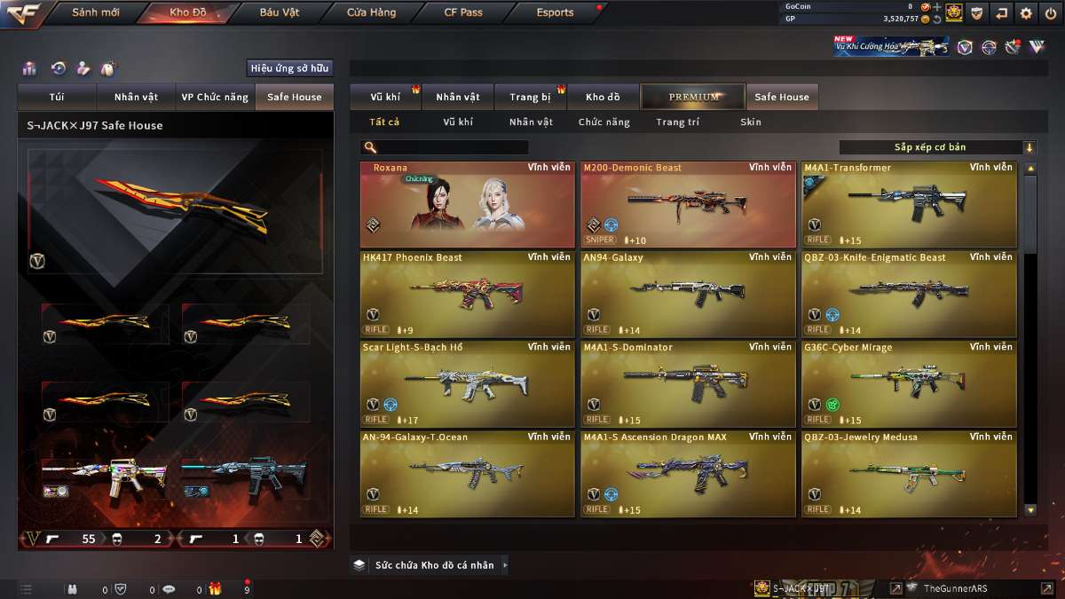 shop acc cf uy tin gia re